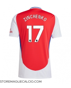 Arsenal Oleksandr Zinchenko #17 Maglia Gara Casa Repliche 2024-25